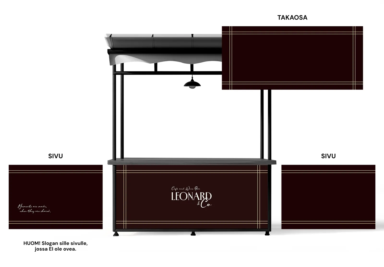 Leonard Bar Box -visuaalinen suunnitelma